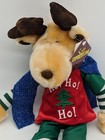 Dan Dee Moose Plush 22    Antlers Ho Ho Ho Christmas Snuggle Toy Vintage