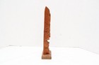 Vintage Northwest Coast Eagle Carved Wood Totem Figure 12 75  Native American