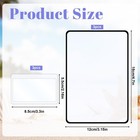 6pcs Full Page Magnifying Glass  3x Magnifier  Plastic Transparent
