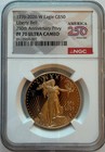 1776-2026 W  50 Proof Gold Eagle 1oz Pf70ultcam Ngc Liberty Bell Privy