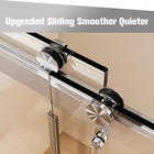 56-60 w X 76 h Double Sliding Shower Door In Brushed Nickel   10mm Clear Glass