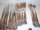 Vintage Old Community Plate Silver Flatware Roses 45 Pieces