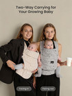 Baby Carrier  Infant 7-44 Lbs  With Head Support  Beige Houndstooth