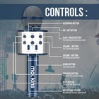 Mockins Navy Bluetooth Karaoke Microphone For Kids With Built In 