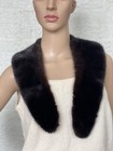 Mink Collar Made Of Genuine Finnish Mink  Dark Brown New