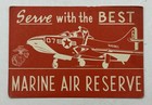Vintage 1960   s Vietnam War U s  Marine Air Reserve Advertising Business Card