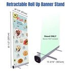 Instahibit 33x79  Retractable Banner Stand Roll Up Trade Show Display W  Bag