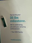 Weight Watchers Dark Green 25 Pound Weight Loss Charm  Free Shipping