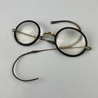 Windsor Vintage Round Eyeglass Frame  Gold-filled Metal  Plastic Trim  1920 s