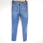 Aeropostale Jeans Denim Skinny Pants Womens 00 R High Waist Ripped Jegging Blue