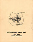 Excellent Large Original Les Garcia Cowboy Bit   Spur Catalog 1958 Nevada