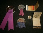 Lot Of Pabst Blue Ribbon Beer Vintage Pinback Buttons  Matchbook  Jung Matchbook