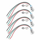 Indicator Light Bi-color Green   Red 8mm 12v 24v Common Cathode Led  4 Pk
