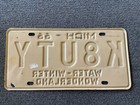 Rare 1966 Michigan Ham Radio License Plate Original K8uty Hard To Find Year 