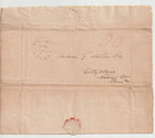 1833 Stampless Cover   John Wise   Henry Colestock   A h  Miller Gettysburg