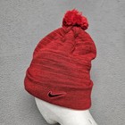 Hockey Canada Nike Beanie Hat Pom Cuff Winter Cap Toque Red Osfm Ice Hockey