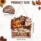 Tis The Season Fall Pumpkin Hanger 10 6 X 10 4 Inch