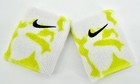 Nike Swoosh Tennis Wristbands 3 5  Adult White volt Green black