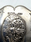 Antique Arthur J  Smith England Silver Art Nouveau Galaxy lady Belt Buckle 1908