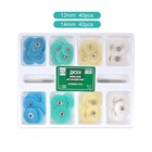 80pcs Dental Soflex Composite Finishing Polishing Discs 12 14mm