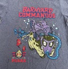 Vintage 1990 Barnyard Commandos Kids Grey Graphic T Shirt Size S  8 