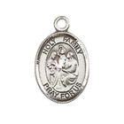 Sterling Silver Holy Family Medal Pendant 18  Lobster Claw Chain Necklace W  Box