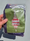 Herrschners Snow Berry Red Makes 3 Sequin Bead Christmas Ornament Kit Pins Diy