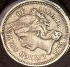 1875 3 Cent Nickel Misplaced Date    1 In Neck      Strike Thru Error-details