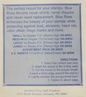 Blue Rose Black Background Stamp Mounts   medium  41mm X 8 5   6 Strips  r16-05 