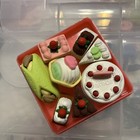 Fake Food    eraser Shape Dessert Set Of Eight