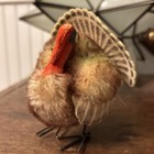 Steiff Tucky Turkey Mohair Plush 5 5  Id Button   Tag 1950s Metal Legs Vintage