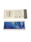 Crystal Guard Mb - Thinnest   Clearest Keyboard Protector - Paint Stroke Blue