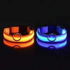 Led Adjustable Dog Collar Blinking Flashing Light Up Glow Pets Safety Waterproof