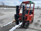 2001 Toyota 7fgcu25 5000lb Lpg Propane Warehouse Forklift Cushion Tire 9048 Hrs