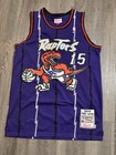 Mitchell   Ness Vince Carter  15 Toronto Raptors Nba Basketball Jersey Purple