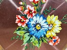 Vintage Rare  painted Floral Design  Stratton Compact
