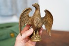 Antique Brass Bonze Federal Eagle Finial Flagpole Topper Vintage Original