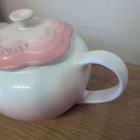Le Creuset Flower Tea Pot Stoneware Pink Mint