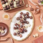 Chocolate Gift Basket    Holiday Candy Gift Box With Assorted Milk  Dark   White