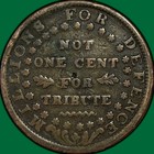 1841 Webster Credit Millions For Defence Ht-16 Hard Times Token F  37944