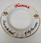 Vintage Commercial Ashtray Round Cigar Hamm s Beer Chicago Illinois Glass 6 75 