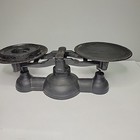 Antique Cast Iron Balance Scale 12    Long Black Unbranded Works