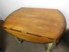 Vtg Antique Style Country Charm Farmhouse Drop Table 42  Dining Kitchen Ships 
