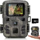 Mini Hunting Game Trail Camera 24mp 1080p Night Vision Outdoor Cam 32gb Card