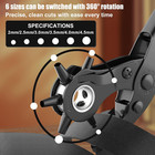   Leather Hole Punch  Heavy Duty Belt Hole Punch  Revolving Punch Plier Kit With