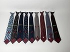 Vintage Sears Men s Store   Austin Manor Clip-on Ties  Lot Of 9
