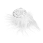 Lusofie Shaggy Plush Faux Fur Fabric Precut Strips 2x60inch Fur Fluffy White