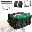 Bike Foldable Rear Basket  Rear Bicycle Cargo Rack  Ebike Storage Rear Basket