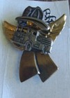 Vintage Wife Of A Fireman- Fireman s Helmet   Fire Truck  Pin  brooch
