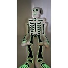 Glow In The Dark Life Size Skeleton Pillow Halloween 2024 Decor Plush 54  New